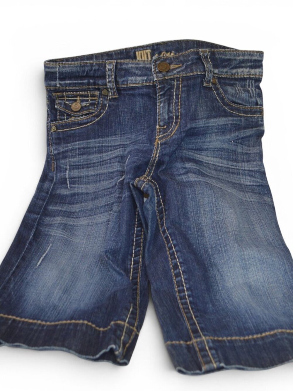 Kut From The Kloth Womens Denim Bermuda Shorts Size 6 Blue Wash